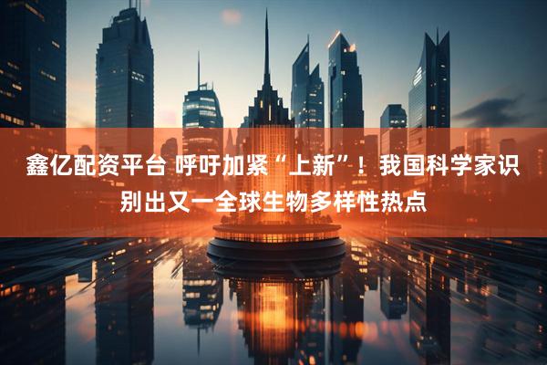 鑫亿配资平台 呼吁加紧“上新”！我国科学家识别出又一全球生物多样性热点